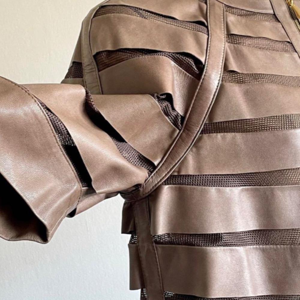 Escada Lamb Leather Evening Jacket - image 5